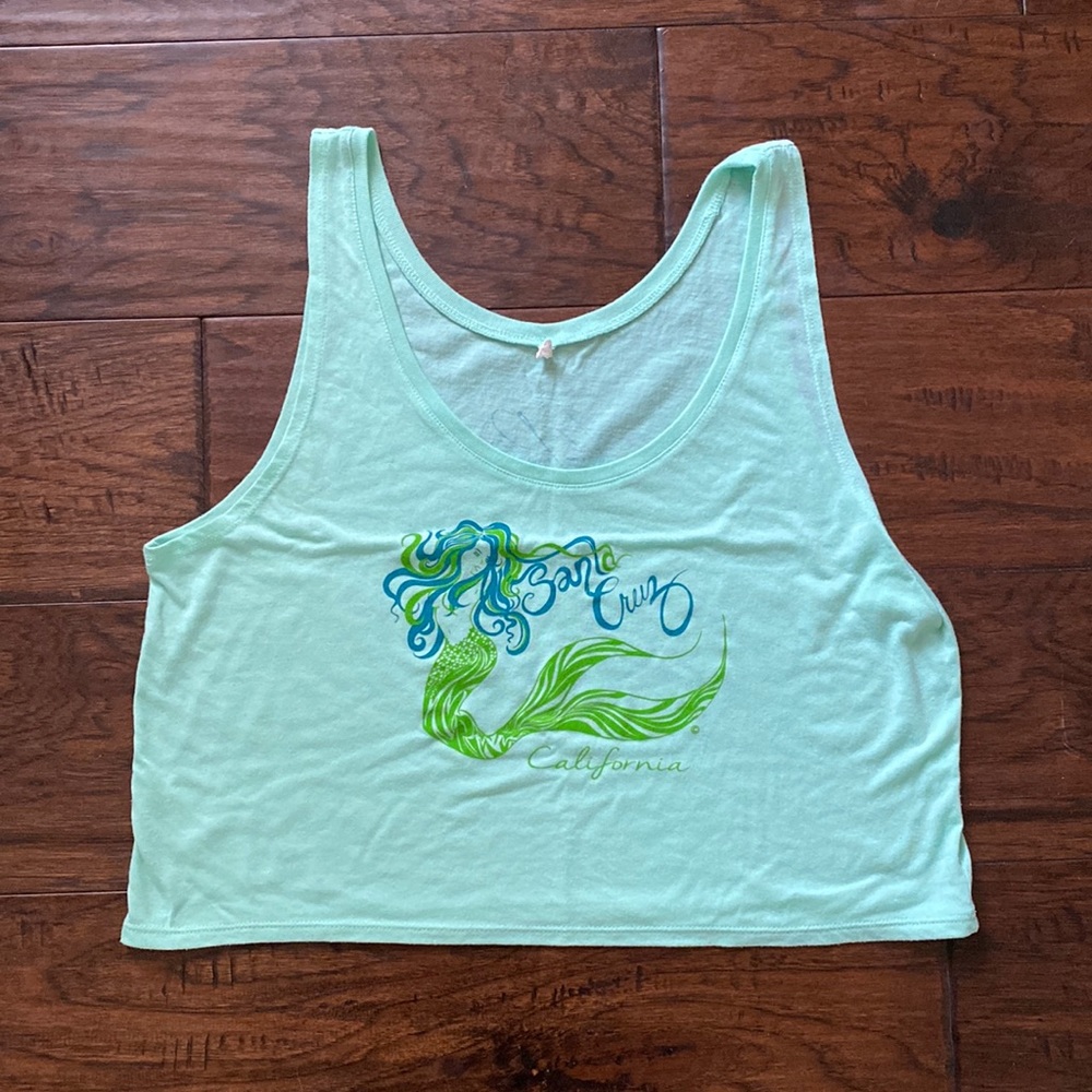 Like new crop top tank top Santa Cruz local artist